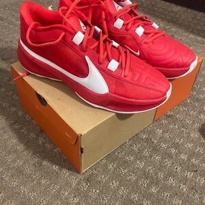 Nike Vibrant Red Athletic Shoes